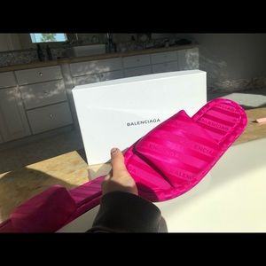 Balenciaga Pink Slides size 36